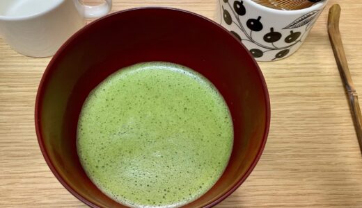 家で抹茶（薄茶）を点てて飲む、私の方法