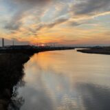 2月最後の戸田橋の夕日